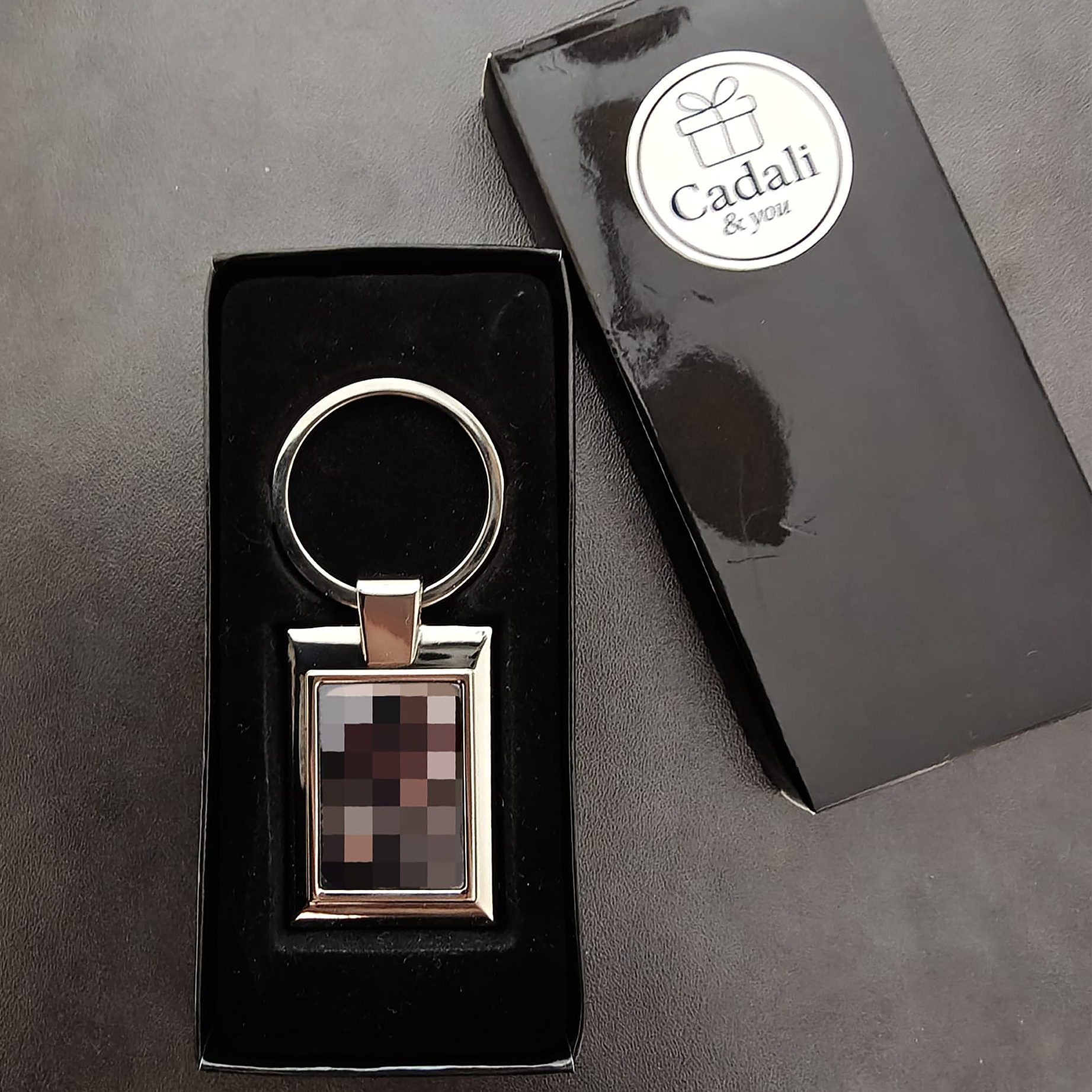 Gepersonaliseerde sleutelhanger (rechthoek)