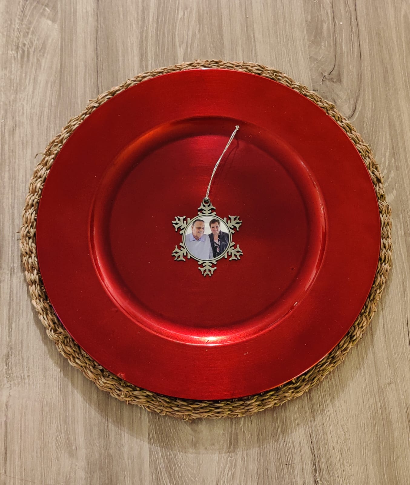 Gepersonaliseerde sneeuwvlok ornament